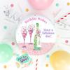 Victoria Sponge champagne whishes themed birthday cake - A delicious traditional vanilla sponge cake with buttercream and a rich apple and raspberry jam, serves 10-12 portions. Baked by bakerdays. view 3