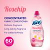 Asevi Fabric Softener, Laundry Conditoner, Liquid Fabric Softener, 1380ML, 60 Washes, Rosehip view 3