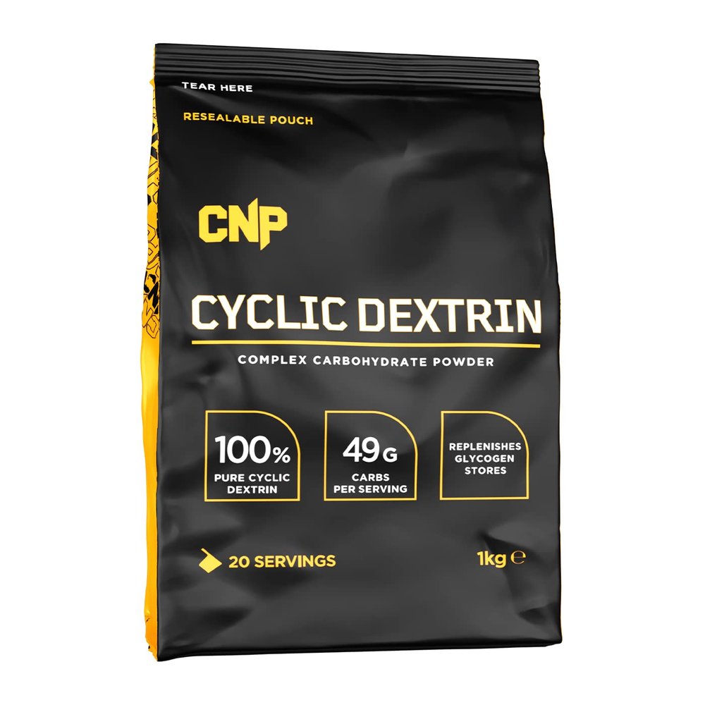 CNP Professional Cyclic Dextrin, Complex Carbohydrate Powder, Replenishes Glycogen Stores, 49g Carbs, 20 Servings, 1kg Pouch, Unflavoured