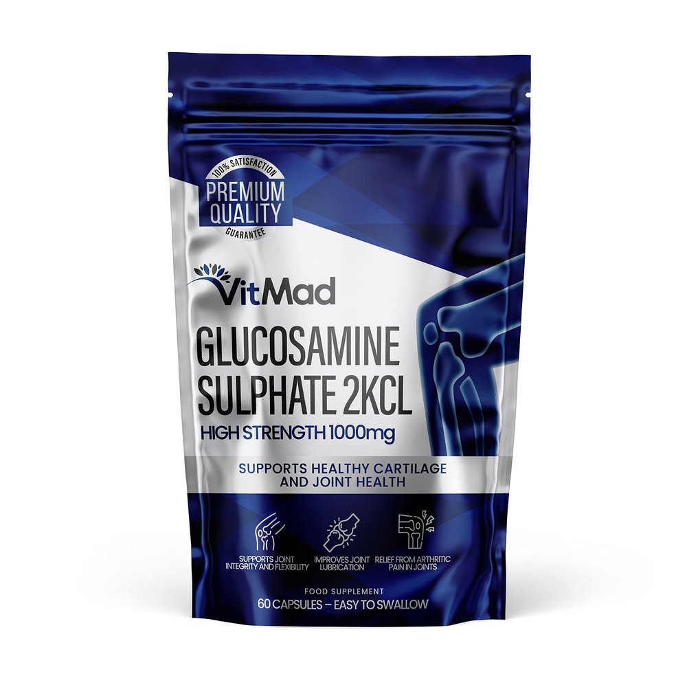 Glucosamine Sulphate 2KCl 1000mg 60 Capsules Joint Health Support