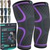 MODVEL Knee Support Compression Sleeve Women & Men - 2 Pack, Running Knee Brace, ACL & Arthritis Pain Relief, Joint Pain, Meniscus Tear, & Every day use (XS) view 1