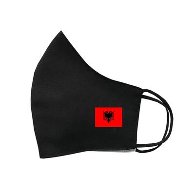 Albania Flag cotton Face Mask Protective Covering Washable Reusable Albanian flag