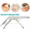 Portable Massage Bed Foldable Massage Table Beauty Couch with Adjustable Headrest Strong Structure Beauty Salon Table (White) view 2