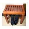 ASD321 Wooden Bath stool, Waterproof Bathroom Stool for Elderly Bath Chair Wood Shower Bench Adult Non-slip Wooden Shower seat Bathtub Spa Change Shoes Stool (Color : A1) view 4