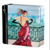 Churchill's Confectionery - Scarlet Art Deco Tin 300g Belgian Chocolate Biscuits, Multicolour view 1