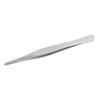 5.5 inch 14cm Stainless Steel Precision Tweezers with Blunt Serrated Tips for Electronics Crafts view 2