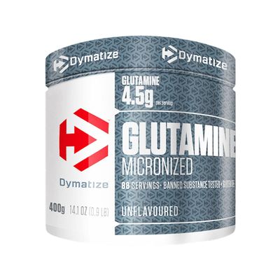 Dymatize Glutamine Micronized Unflavoured Powder 400g - Amino Acid - glutamine