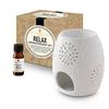 Amphora Aromatics Relax Aromatherapy Kit - with Style 2 traditional burner. view 1