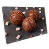 Chocolate Cocoa Bombs Filled With Marshmallows Hot Chocolate Recipe Comfort Candy Wall Art Print On Canvas Picture For Home Office Decor 30x20cm (12x8In) view 1
