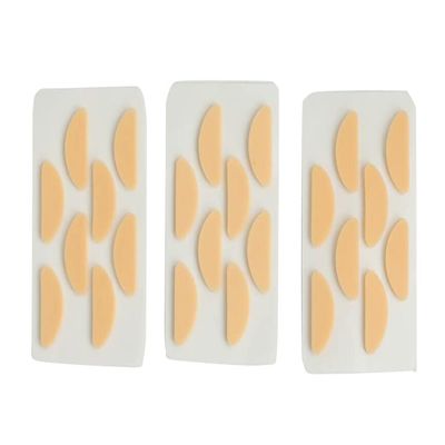 24 Pairs Eyeglass Nose Pads, Comfortable Sponge Nose Pads, Anti-Slip Soft Foam Glasses Nose Pads, Nose Pressure Relieve Pads, Orange Half Round