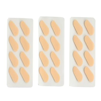 24 Pairs Eyeglass Nose Pads, Comfortable Sponge Nose Pads, Anti-Slip Soft Foam Glasses Nose Pads, Nose Pressure Relieve Pads, Orange Water Drop