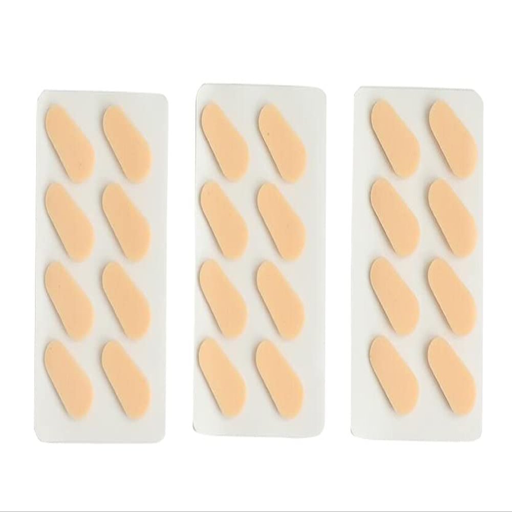 24 Pairs Eyeglass Nose Pads, Comfortable Sponge Nose Pads, Anti-Slip Soft Foam Glasses Nose Pads, Nose Pressure Relieve Pads, Orange Water Drop