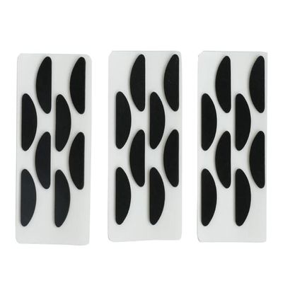24 Pairs Eyeglass Nose Pads, Comfortable Sponge Nose Pads, Anti-Slip Soft Foam Glasses Nose Pads, Nose Pressure Relieve Pads, Black Half Round