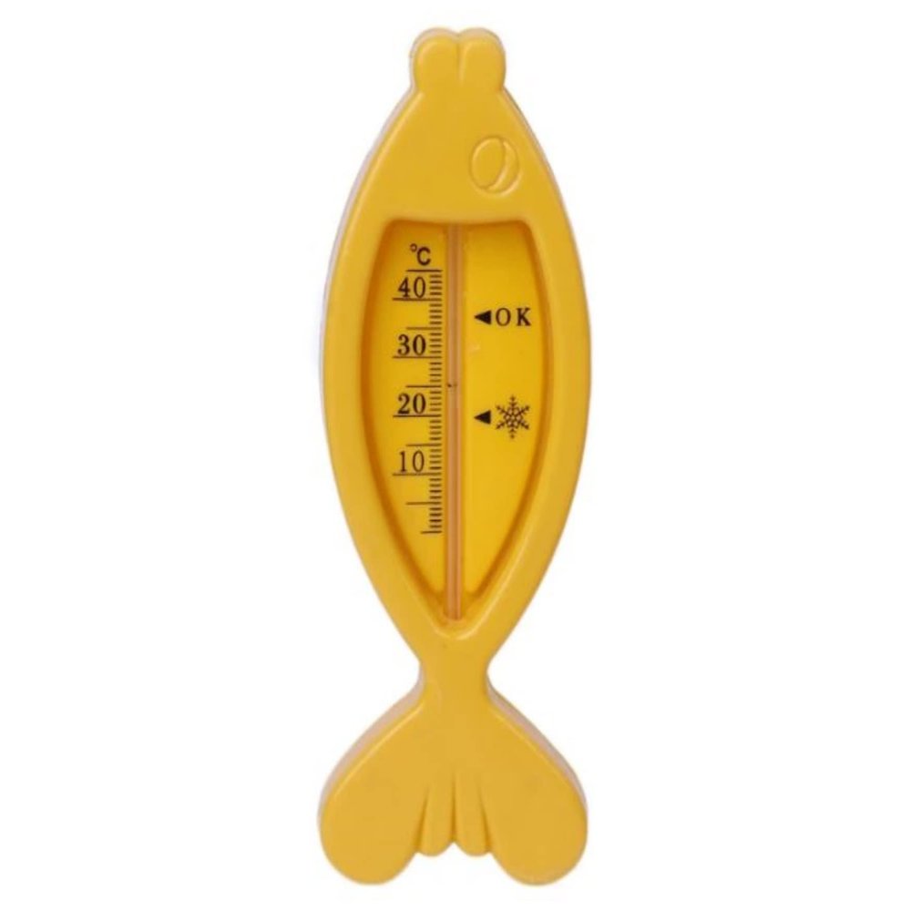 Bath Thermometer with accurate automatic Temperature Reading from Large display screen perfect for baby,male and female Bathing BY Noondl (Yellow)