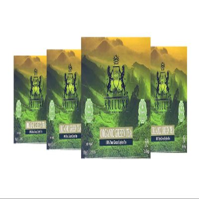 100% Pure Organic Sri Lankan Green Tea Bags | 100% Natural & Pure, 200 Teabags | High in Antioxidant | (Multi Pack of 4 x 50 Teabags)