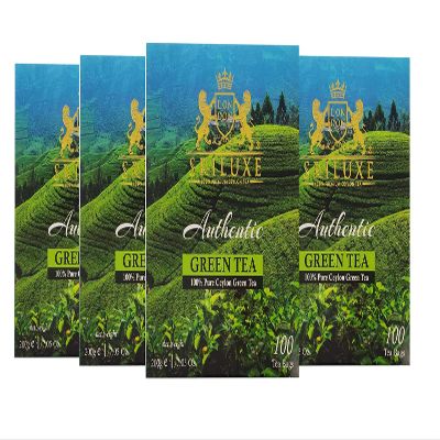 SRILUXE - Green Tea Bags from Sri Lanka | 100% Natural Green Tea | Detox Tea | High In ANTIOXIDANTS | Brew Hot or Iced 400 Teabags (Multi Pack of 4 x 100 Teabags)