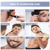 Dapsang Eyebrow Trimmer, Electric Eyebrow Razor for Women Men, Rechargeable Painless LED Light Facial Hair Shaver Remover with Rinseable Blade for Face Lips Neck Leg view 3