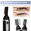 Dapsang Eyebrow Trimmer, Electric Eyebrow Razor for Women Men, Rechargeable Painless LED Light Facial Hair Shaver Remover with Rinseable Blade for Face Lips Neck Leg view 4