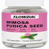 Flowzuk Mimosa Pudica Seed Capsules - Gut Health Supplements for Digestive & Intestinal Health - GMO-Free Gut Cleanse Formula - 120 Capsules for 2-Month Supply - Dietary Supplement view 1