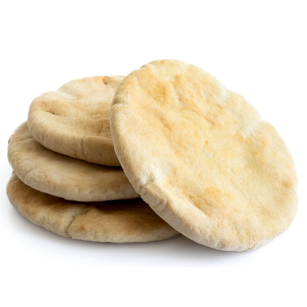 Large Fresh Pita Bread Pack 6 Pieces per Bag x 15 Packs | Soft, Fluffy & Oven-Baked Pita for Wraps, Sandwiches & Meals
