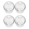 4pcs Glass Fire Massage Vacuum Suction Cupping Cups Body Cupping Glass Massage Tools view 1