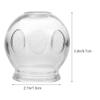 4pcs Glass Fire Massage Vacuum Suction Cupping Cups Body Cupping Glass Massage Tools view 3