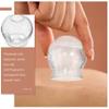 4pcs Glass Fire Massage Vacuum Suction Cupping Cups Body Cupping Glass Massage Tools view 4