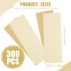 300 Pcs Natural Muslin Epilating Face Wax Strips Hair Removal Eyebrow Precut Waxing Strips Body Facial Cotton Wax Cloth Strip for Women Men (4 x 1.5 Inch) view 2