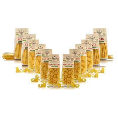 Antico Pastificio Morelli - Italian Gluten Free Artisan Pasta - Mixed Box 3 Shapes - 3 Kg
