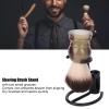Shaving Brush Holder, Shaving Holder Non Slip Quick Drying Practical Matte Black Metal Shaver Shaving Brush Stand Storage Shave Brush Holder Brush Stand Universal Holder to Protect Shaving Kit view 2