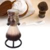 Shaving Brush Holder, Shaving Holder Non Slip Quick Drying Practical Matte Black Metal Shaver Shaving Brush Stand Storage Shave Brush Holder Brush Stand Universal Holder to Protect Shaving Kit view 4