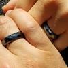 RICHRAIN 10PCS Hematite Rings/Crystals Rings/Women Mens Black Band for Gifts (Faceted) view 3