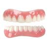 XZLZMD Silicone Dentures Instant Veneer Upper and Lower Dentures Cosmetic Natural Shade Prosthesis Teeth Smile Dentures Comfortable Removable Dental Prosthesis,1pair view 1