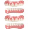XZLZMD Silicone Instant Veneer Upper & Lower Dentures Cosmetic Natural Shade Prosthesis Teeth Smile Comfortable Removable Dental Prosthesis, 2 Pair view 1