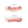 XZLZMD Silicone Instant Veneer Upper & Lower Dentures Cosmetic Natural Shade Prosthesis Teeth Smile Comfortable Removable Dental Prosthesis, 2 Pair view 2
