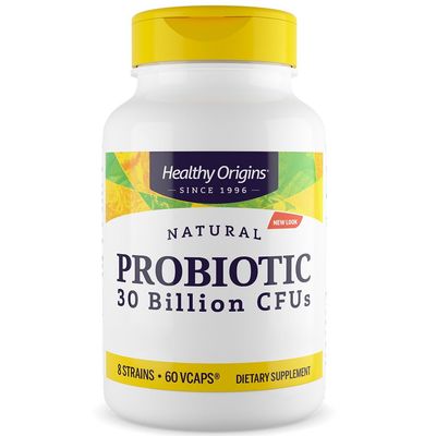Healthy Origins, Probiotic, 8 Strains of Bacteria, 30 Billion Bacterial Cultures per Capsule, 60 Vegetarian Capsules, SOYA-Free, Vegetarian, Gluten-Free, Non-GMO