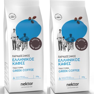 Nektar Greek Coffee Dark Premium Traditional Blend 400gr