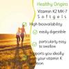 Healthy Origins, Vitamin K2 as MK-7, 100 mcg, 60 Vegetarian Softgels, High Strength, Gluten Free, SOYA Free, Non-GMO view 4