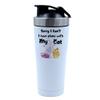 Getagift 500ml Aluminium Shaker Bottle for Supplement Shakes - Easy Clean, Durable Cup Mothers Day, Sorry I Can't I Have Plans With My Cat Birthday, Christmas Mum, mummy. (White) view 1