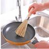3pcs Bamboo Kitchen Wok Brush Pan Pot Cleaning Brush with Long Wooden Handle Kitchen Cleaning Tools for Kitchen Restaurant view 3