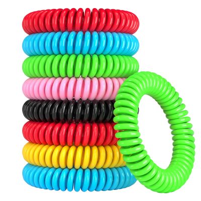 BUGBAND 12 Pack Mosquito Bracelets, Mosquito Bracelets Outdoor for Adults and Kids, Individually Wrapped DEET-Free Waterproof Bands