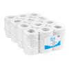 Blake & White 1 Ply Mini Centrefeed White Tissue Rolls - Purely Smile Paper Towel Roll for Wiping Surfaces & Drying Hands - Strong & Ultra Absorbent 120m Tissue Paper Roll - Pack of 12 view 1