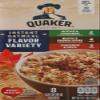 Quaker Instant Oatmeal, 4 Flavor Variety Pack, 1.51oz Packets (8 Pack) view 2