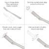 Tweezerman Stainless Steel Facial Razor Replacement Blades (4-Pack) view 4