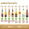 AlphaPantry Coffee Syrup Pump Black Syrup Pump for 750 ml Bottles (Pack of 4) Fits Torani, Davinci, Jordans Skinny Syrups 750ML Bottle view 4