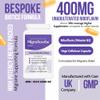 Premium Vitamin B2 Riboflavin 400mg per Capsule -Migrasoothe-B Pharma Manufacturing Standards UK Made Migraine Support, Stress, Tremors & Energy Vegan. Nice Recommended Vitamin B2 400 (30) view 3
