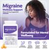 Bespoke Biotics Premium Vitamin B2 Riboflavin 400 mg per Capsule - Migrasoothe-B Migraine Tablets UK Made Migraine Relief, Stress, Tremors & Energy Vegan. Nice UK Gov Recommended Vitamin B2 400 (60) view 4