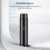 ISAKEN Mini Electric Shaver, Portable Electric Razor for Men, Rechargeable Electric Rotary Razor Wet and Dry Use Pocket Face Shaver for Home Travel (Black) view 3