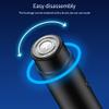 ISAKEN Mini Electric Shaver, Portable Electric Razor for Men, Rechargeable Electric Rotary Razor Wet and Dry Use Pocket Face Shaver for Home Travel (Black) view 4
