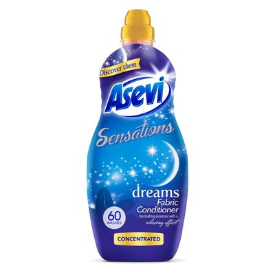 Asevi Sensations Fabric Conditioner, Laundry Conditioner, Liquid Fabric Conditioner, 1320ml, 60 Washes, Dreams